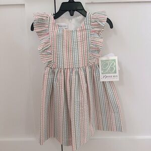 Bonnie Jean Striped Ruffled Sundress